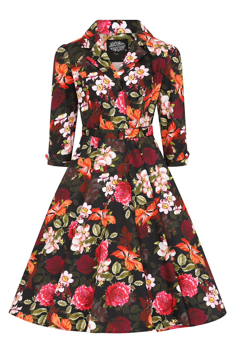 Kali Floral Swing Dress in Extended Sizing